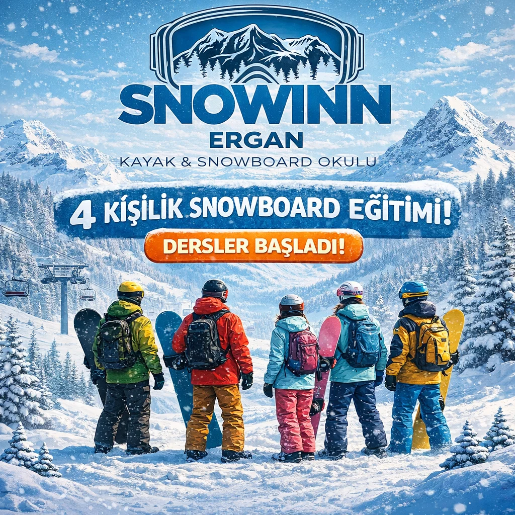 4 Kişilik Snowboard Eğitimi